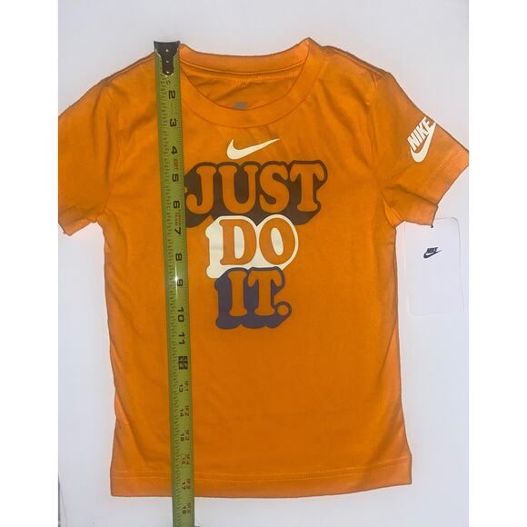 Nike Boys Orange T-Shirt Just Do It size 4T - Picture 3 of 7